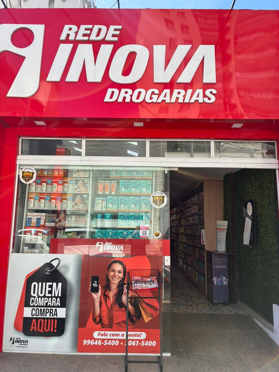 Fachada da Rede Inova Drogarias